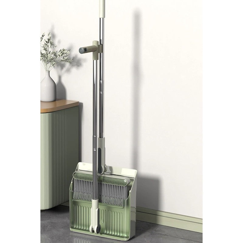 Set Matura si Faras cu Coada selexmo, cu Dinti de Pieptene pentru Curatare Matura, rotativ, pliabil, detasabil, Otel inoxidabil si Polipropilena, 99 x 30 cm Verde