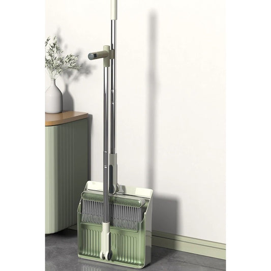 Set Matura si Faras cu Coada selexmo, cu Dinti de Pieptene pentru Curatare Matura, rotativ, pliabil, detasabil, Otel inoxidabil si Polipropilena, 99 x 30 cm Verde