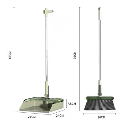 Set Matura si Faras cu Coada selexmo, cu Dinti de Pieptene pentru Curatare Matura, rotativ, pliabil, detasabil, Otel inoxidabil si Polipropilena, 99 x 30 cm Verde