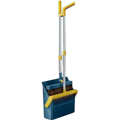 Set Matura si Faras cu Coada selexmo, cu Dinti de Pieptene pentru Curatare Matura, rotativ, pliabil, detasabil, Otel inoxidabil si Polipropilena, 99 x 30 cm Albastru