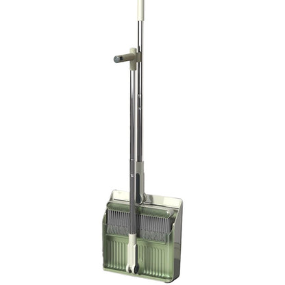 Set Matura si Faras cu Coada selexmo, cu Dinti de Pieptene pentru Curatare Matura, rotativ, pliabil, detasabil, Otel inoxidabil si Polipropilena, 99 x 30 cm Verde