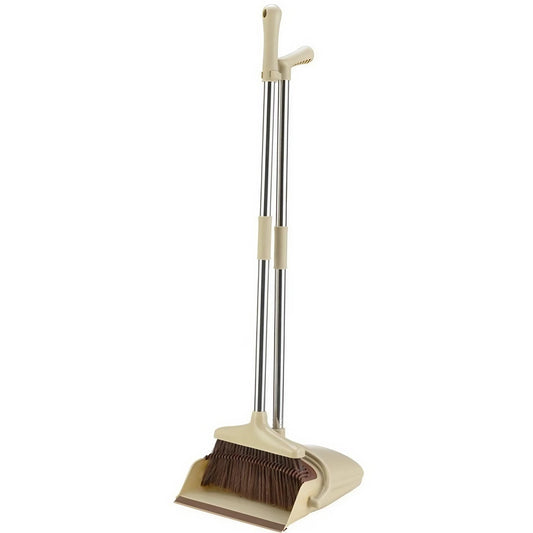 Set matura si faras cu coada, selexmo, Pentru uz casnic, Plastic/Otel, Maro/Bej, Depozitare verticala, 26x25.5x83 cm