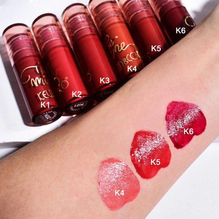 Set Rujuri de Buze Lucioase, KEVIN &amp; COCO, Be Mine 3 Culori, Lip-Gloss, 11 x 7.3 x 2.7cm, Roz-Rosu, Varianta B