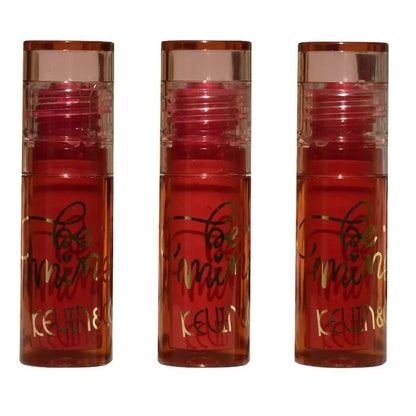 Set Rujuri de Buze Mate, KEVIN &amp; COCO, Be Mine 3 Culori, Lip-Gloss, 11 x 7.3 x 2.7cm, Roz, Varianta A