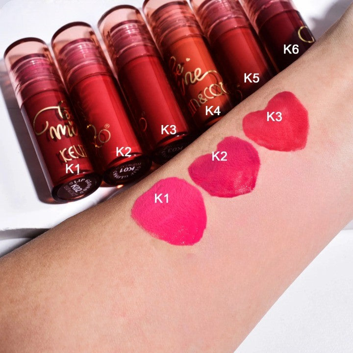 Set Rujuri de Buze Mate, KEVIN &amp; COCO, Be Mine 3 Culori, Lip-Gloss, 11 x 7.3 x 2.7cm, Roz, Varianta A