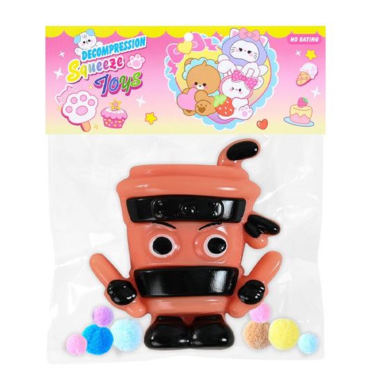 Jucarie Antistres Squishy, selexmo, Model Ninja, cu Revenire Lenta, din TPR, 12 x 11 x 3 cm, Multicolor