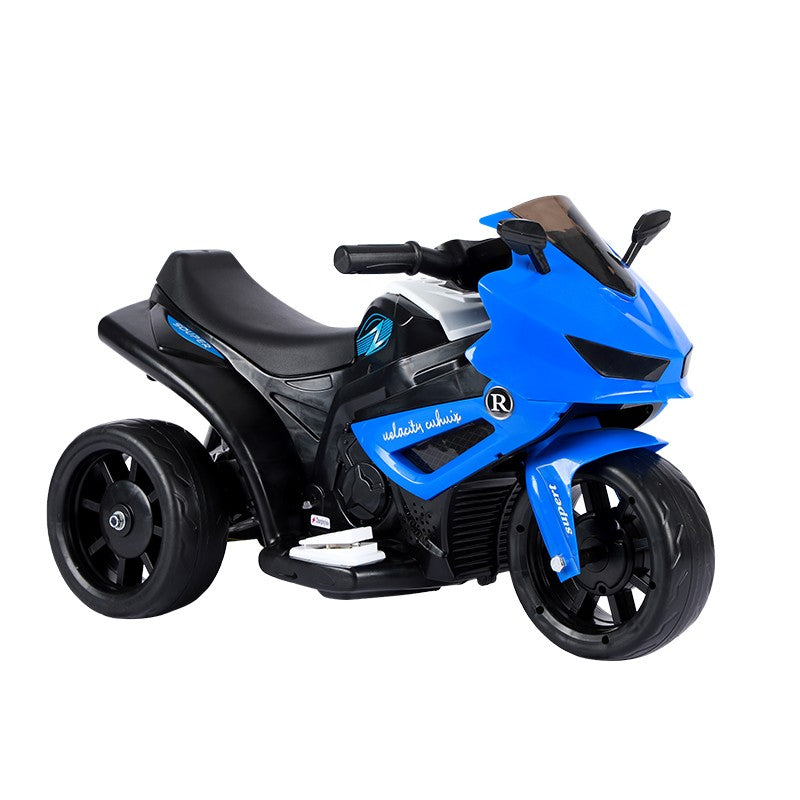 Motocicletă Electrică cu 3 Roți pentru Copii - Anti-Răsturnare, Lumini și Sunete, Off-Road, 66x34x43 cm