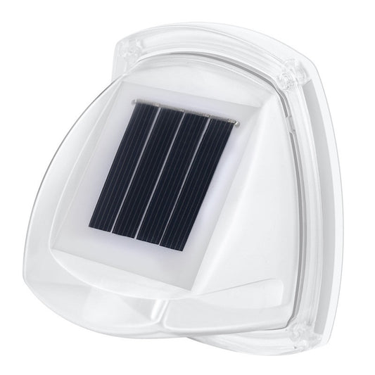 Lampa solara LED tip aplica pentru perete Selexmo, 8.5 x 9 cm, 2V, ABS, 600mAh, rezistent la apa, material ABS, 8 LED-uri, alb rece