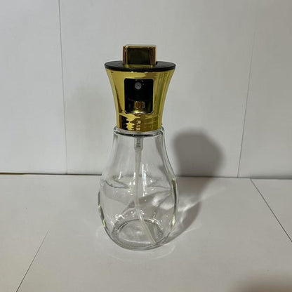 Sticla de ulei cu Pulverizator, selexmo, Sticla pentru Lichide de Bucatarie, Otet, Sos, 16.7 x 5.2 cm, Volum 200 ml, Gold