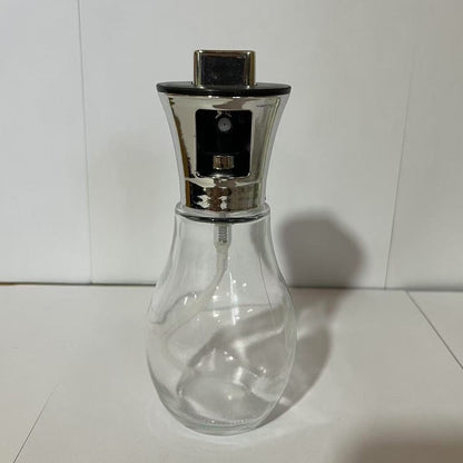 Sticla de ulei cu Pulverizator, selexmo, Sticla pentru Lichide de Bucatarie, Otet, Sos, 16.7 x 5.2 cm, Volum 200 ml, Silver