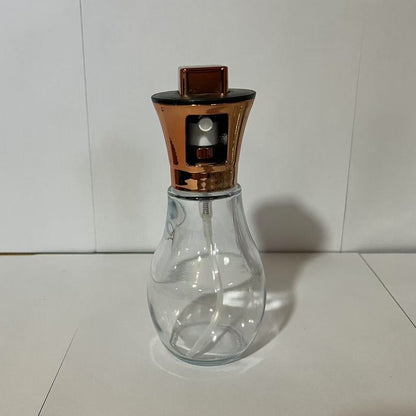 Sticla de ulei cu Pulverizator, selexmo, Sticla pentru Lichide de Bucatarie, Otet, Sos, 16.7 x 5.2 cm, Volum 200 ml, Roz Gold