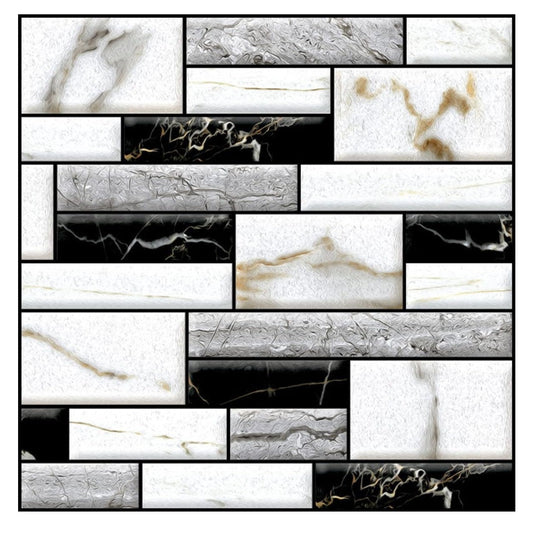 Set 10 Autocolante 3D Decorative pentru Faianță - Design Cărămidă 30x30cm, Ideal pentru Bucătărie și Baie