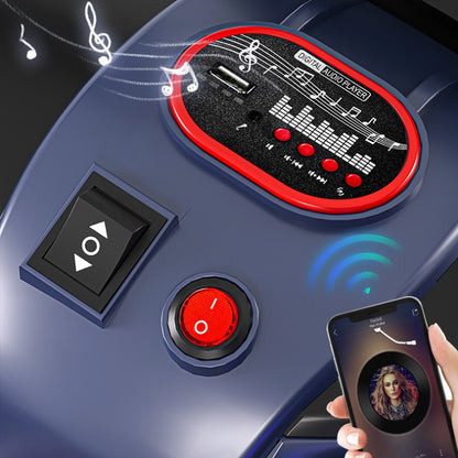 Tricicleta Electrica pentru Copii, cu 2 Acumulatoare 380*2, Telecomanda, Bluetooth, Sistem Anti-Rasturnare, Sistem de Lumini si Sunet, 6+ Ani, 95 x 58 x 45 cm