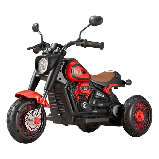 Tricicleta Electrica pentru Copii, Tricicleta DUAL-DRIVE 380*2 Baterie 6V 4.5, Bluetooth, Telecomanda, Sistem Anti-Rasturnare, Sistem de Lumini si Sunet, 5+ Ani, 80 x 60 x 42 cm, Roz Negru