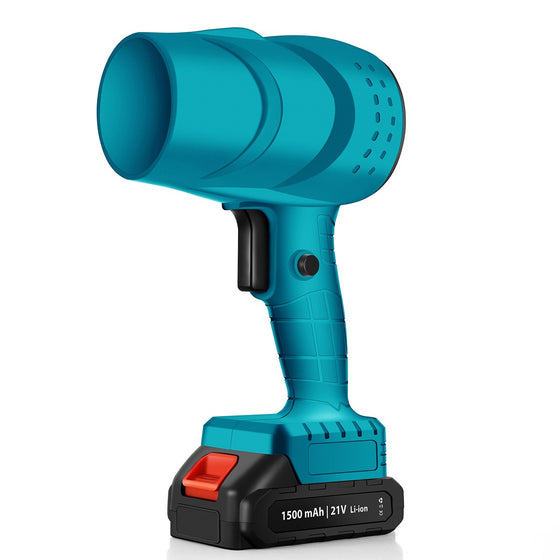 Suflanta de Aer Foarte puternica Portabila, Incarcare Auto, pentru Gratar, Masina, Indepartare Frunze si Praf, 1500 mAh, Viteta de Rotatie 25000 RPM, 2 Baterii de Li si Incarcator