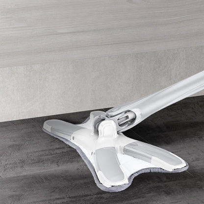 Set Mop Plat + Galeata, selexmo, cu Sistem de Stoargere, Lungime Telescopica 140 cm, Argintiu/Galben